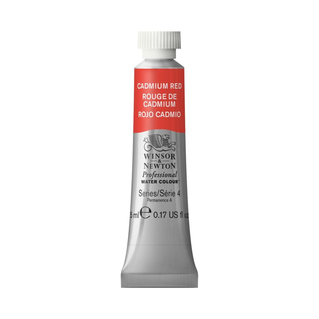 Winsor & Newton Professional Water Colour - Tube of 5 ML - Cadmium Red (094)