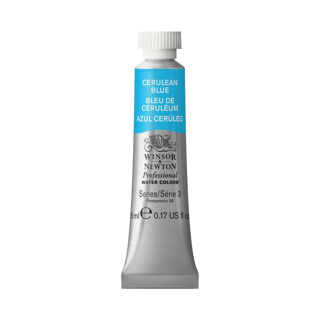 Winsor & Newton Professional Water Colour - Tube of 5 ML - Cerulean Blue (137)