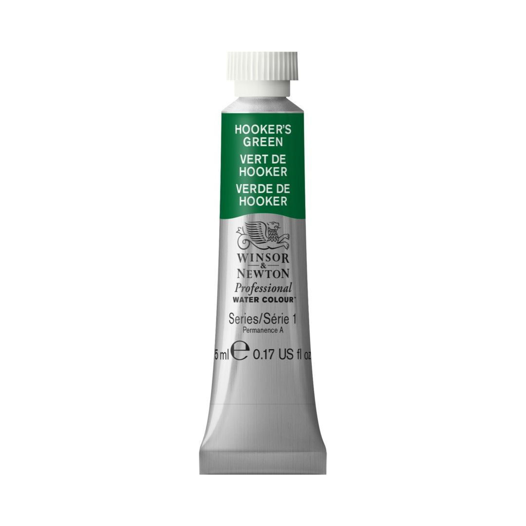 Winsor & Newton Professional Water Colour - Tube of 5 ML - Hooker's Green (311)