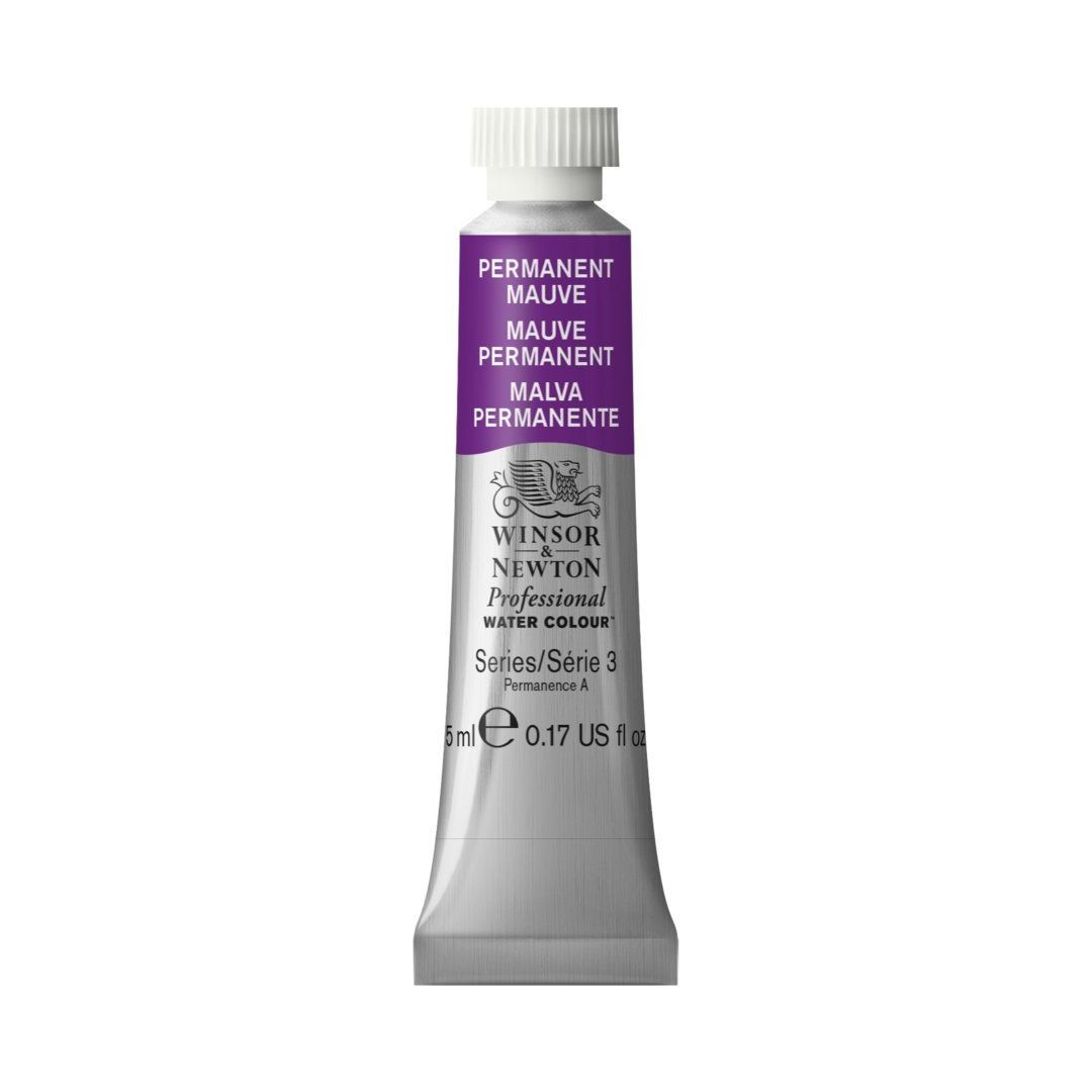 Winsor & Newton Professional Water Colour - Tube of 5 ML - Permanent Mauve (491)