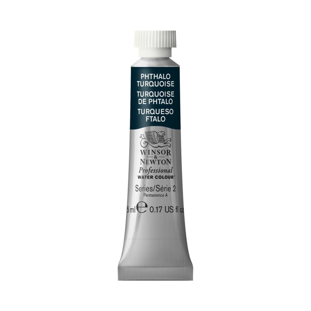 Winsor & Newton Professional Water Colour - Tube of 5 ML - Phthalo Turquoise (526)