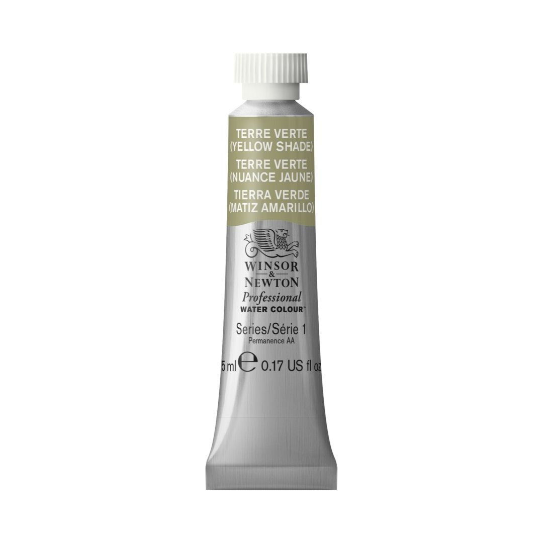 Winsor & Newton Professional Water Colour - Tube of 5 ML - Terre Verte (Yellow Shade) (638)