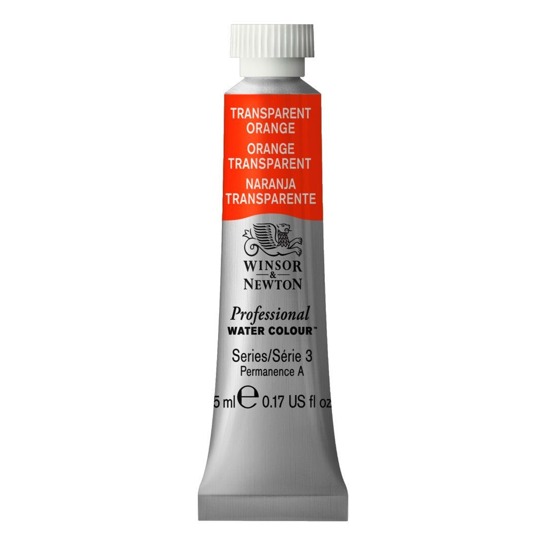 Winsor & Newton Professional Water Colour - Tube of 5 ML - Transparent Orange (650)