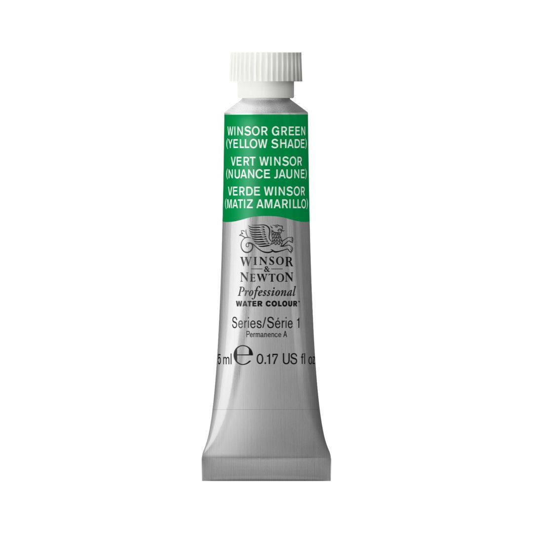 Winsor & Newton Professional Water Colour - Tube of 5 ML - Winsor Green Yellow Shade (721)