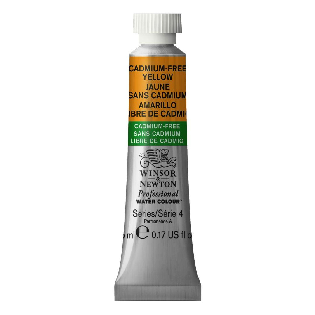 Winsor & Newton Professional Water Colour - Tube of 5 ML - Cadmium-Free Yellow (890)