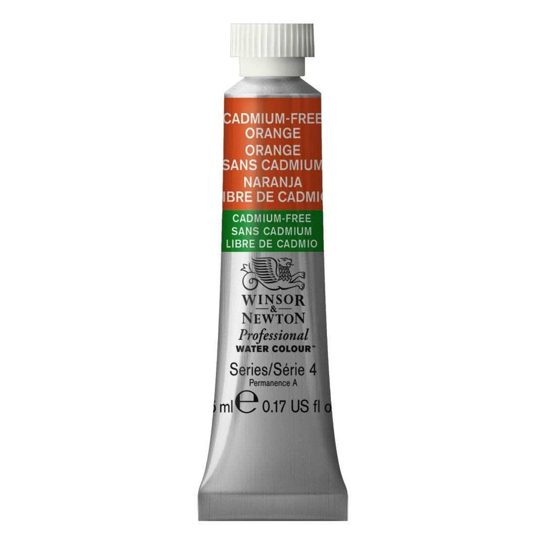 Winsor & Newton Professional Water Colour - Tube of 5 ML - Cadmium-Free Orange (899)