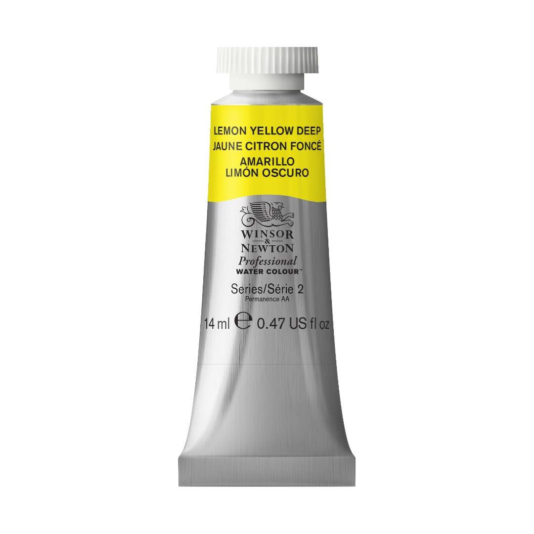 Winsor & Newton Professional Water Colour - Tube of 14 ML - Lemon Yellow Deep (348)