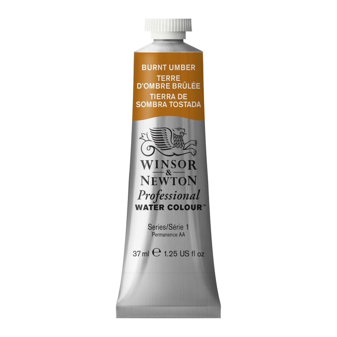 Winsor & Newton Professional Water Colour - Tube of 37 ML - Burnt Umber (076)