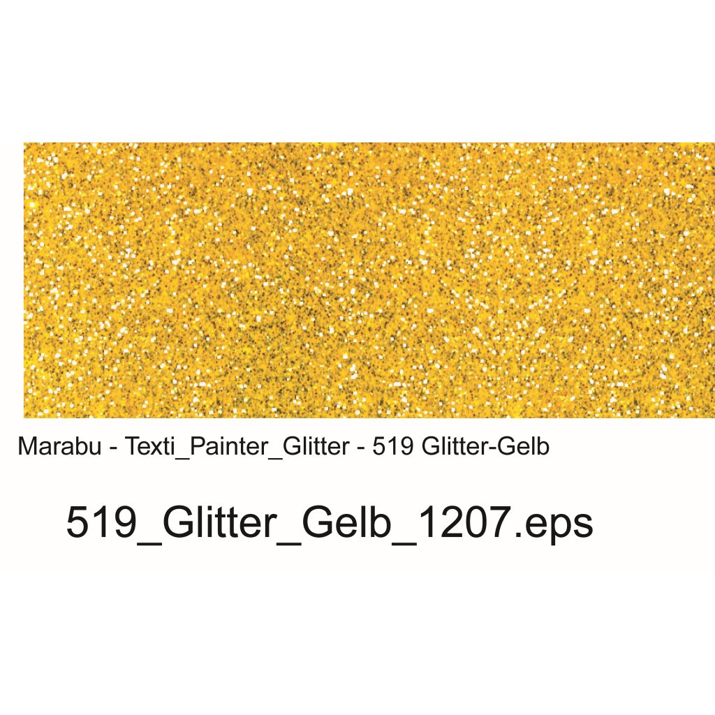 Marabu Textil Painter Glitter - Fabric Paint Marker - 3 MM - Yellow (519)