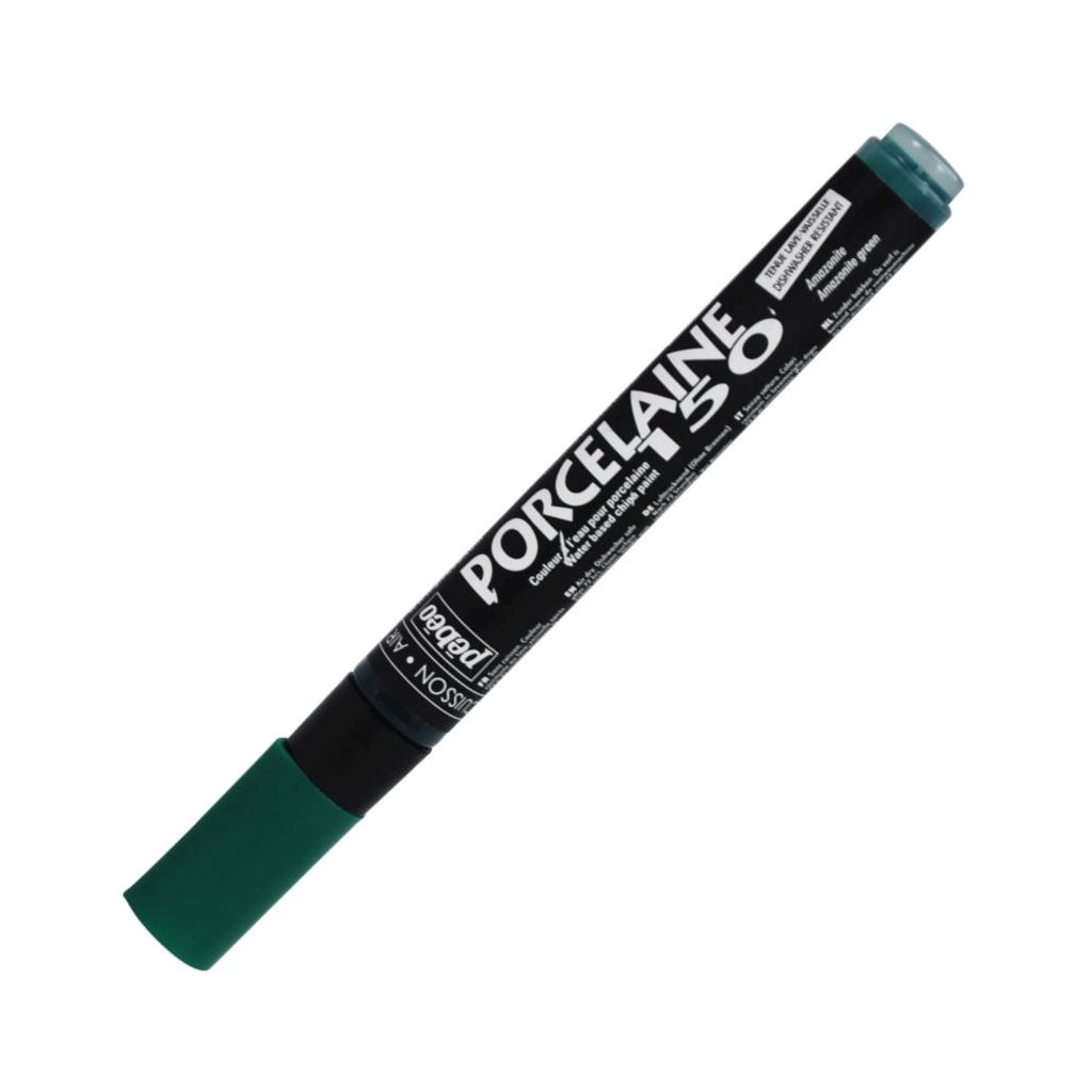 Pebeo Porcelaine 150 Paint Marker - Bullet Tip - 1.2 MM - Amazonite Green (07)