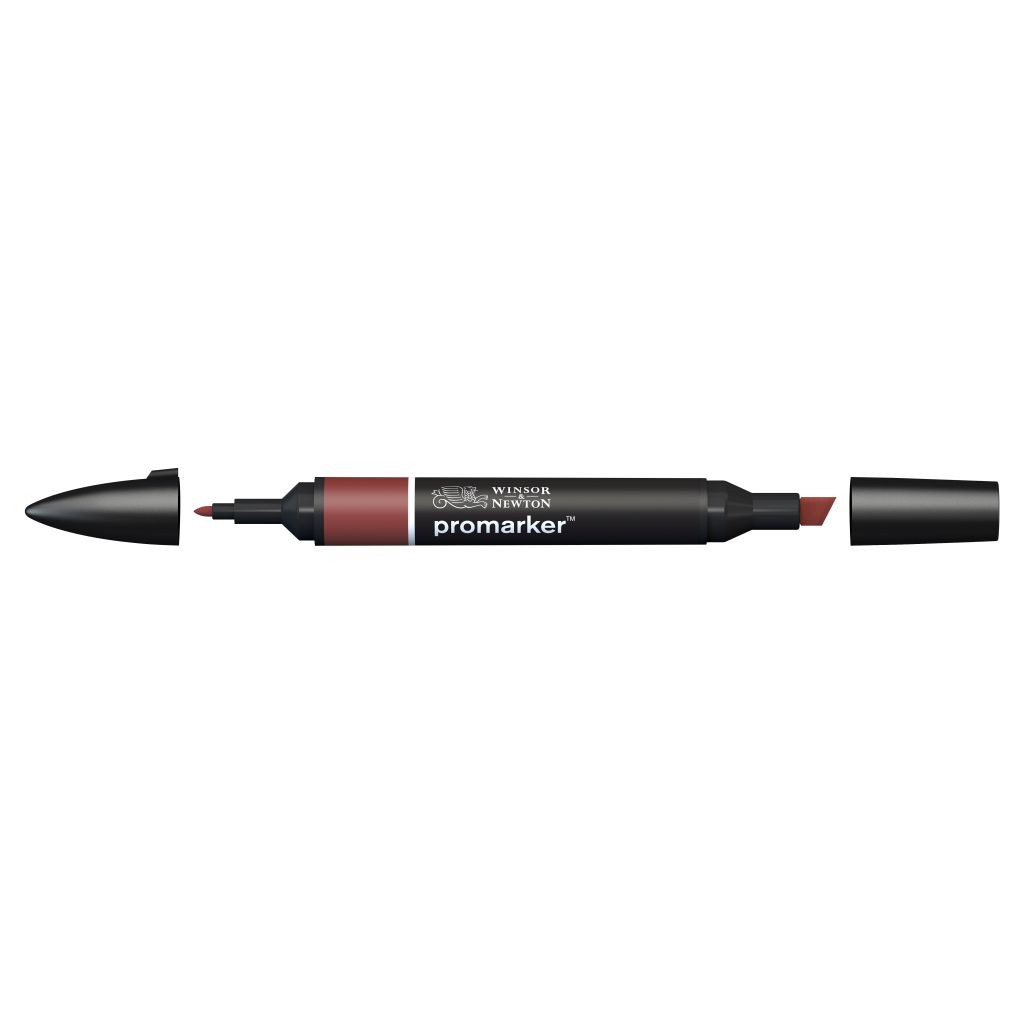 Winsor & Newton Promarker - Alcohol Based - Twin Tip Marker - Burnt Mahogany (O224)