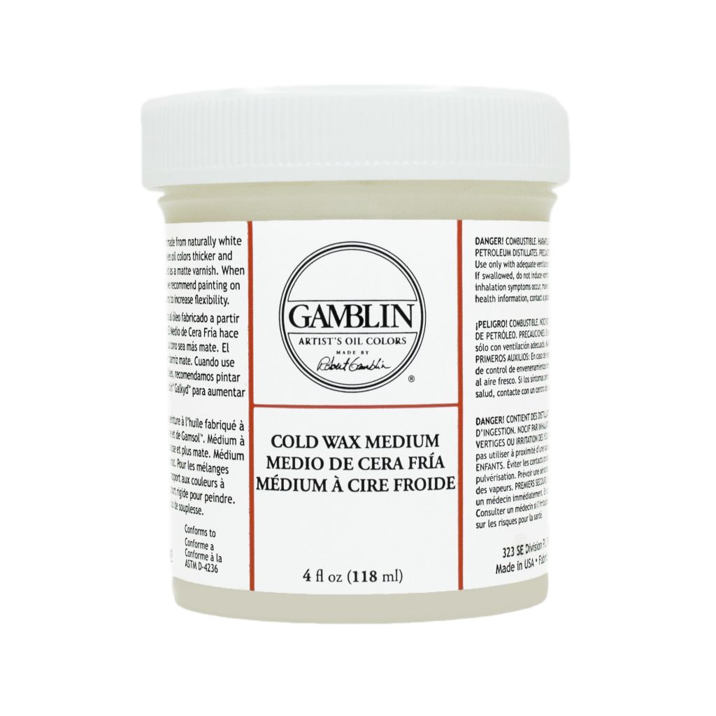 Gamblin Cold Wax Medium - Jar of 4 fl oz / 118 ML