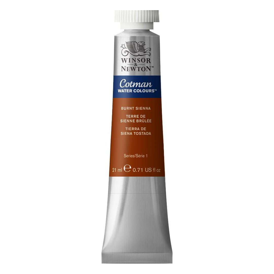 Winsor & Newton Cotman Water Colour - Tube of 21 ML - Burnt Sienna (074)