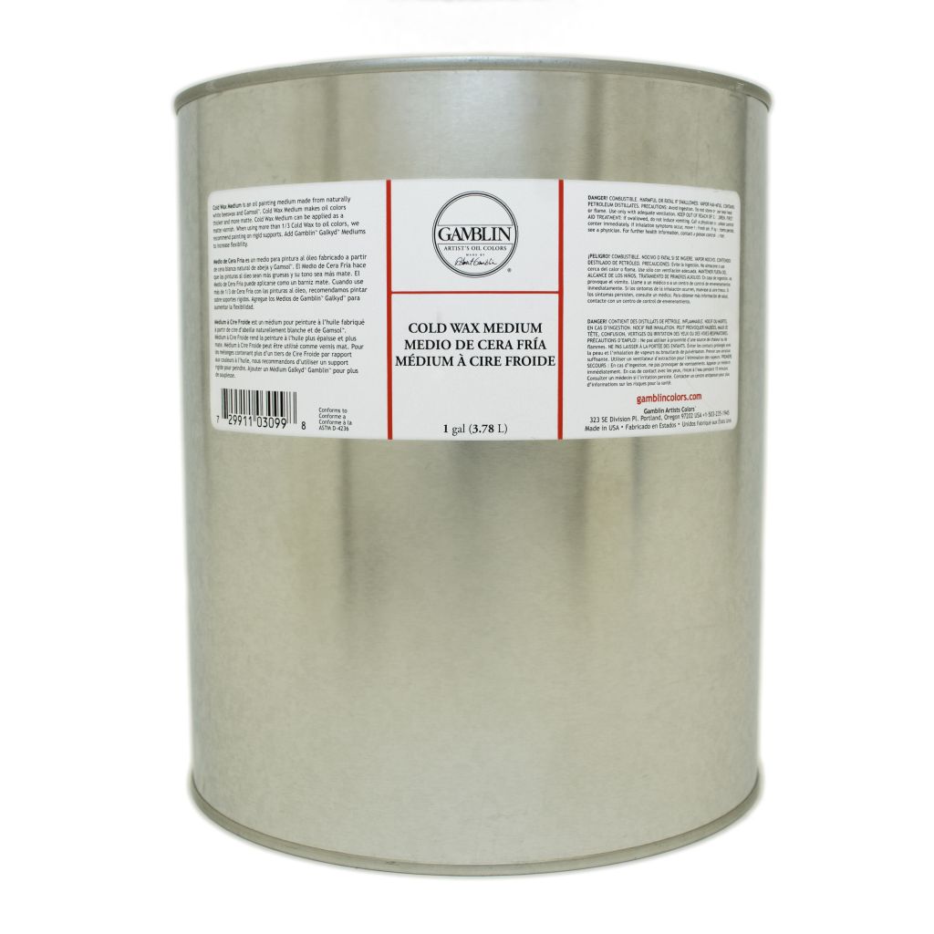 Gamblin Cold Wax Medium - Tin of 1 Gal / 3.76 L