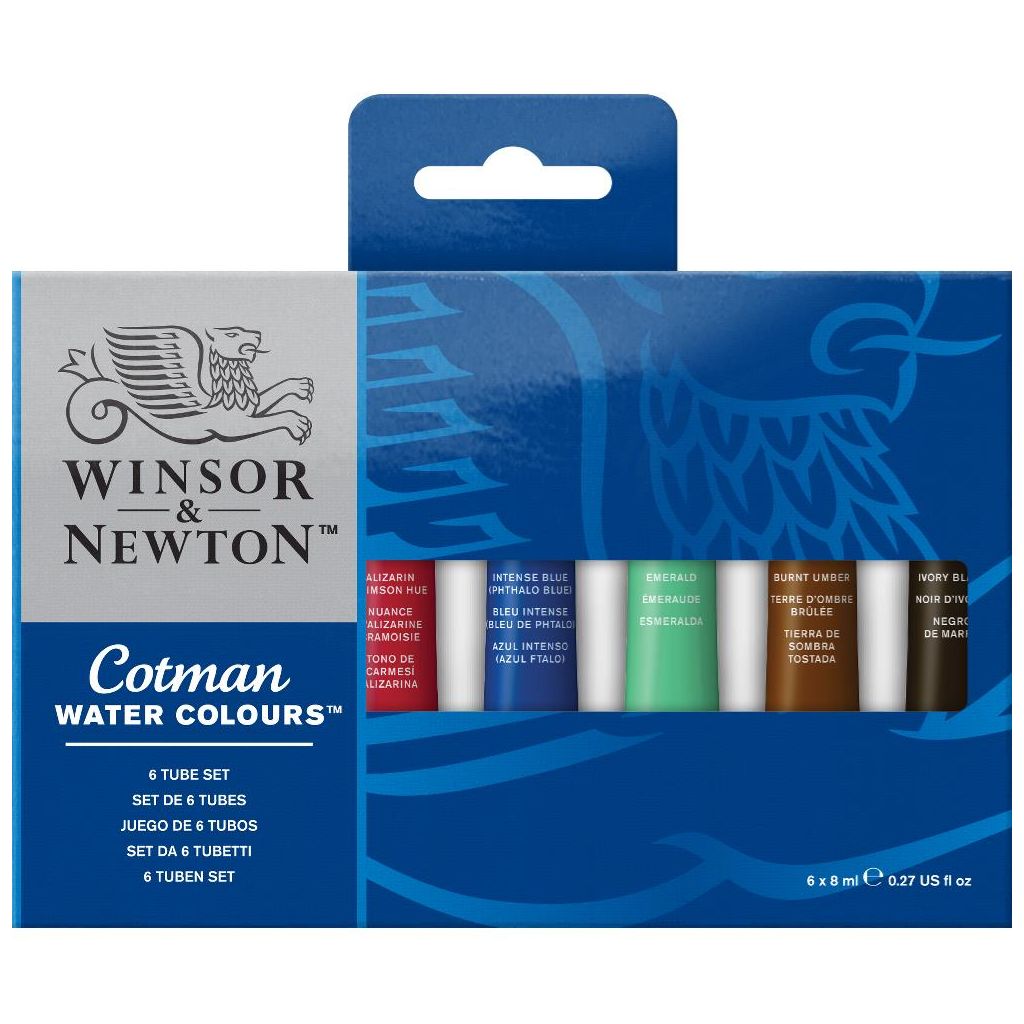 Winsor & Newton Cotman Water Colour – Set of 6 Tubes x 8 ML