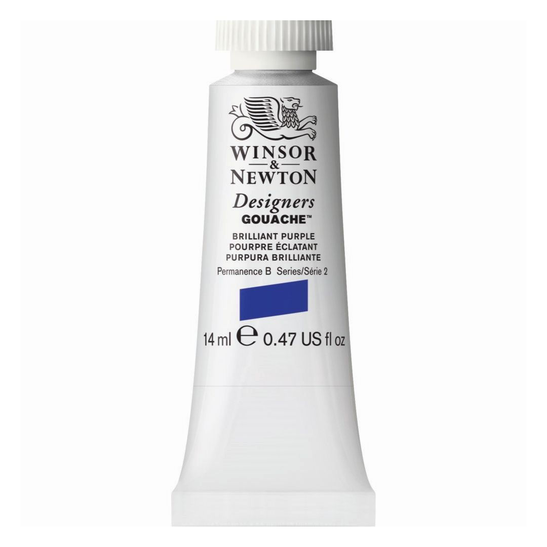 Winsor & Newton Designers Gouache - Tube of 14 ML - Brilliant Purple (455)