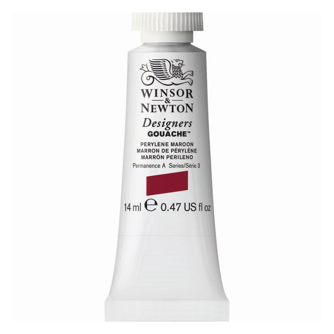 Winsor & Newton Designers Gouache - Tube of 14 ML - Perylene Maroon (507)