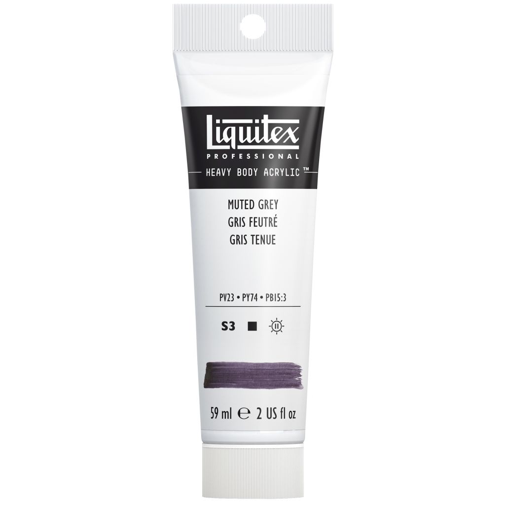 Liquitex Professional Heavy Body Acrylic Colour - Tube of 59 ML - Muted Grey (505)