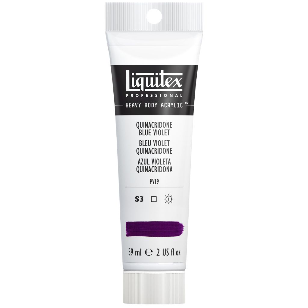 Liquitex Professional Heavy Body Acrylic Colour - Tube of 59 ML - Quinacridone Blue Violet (118)