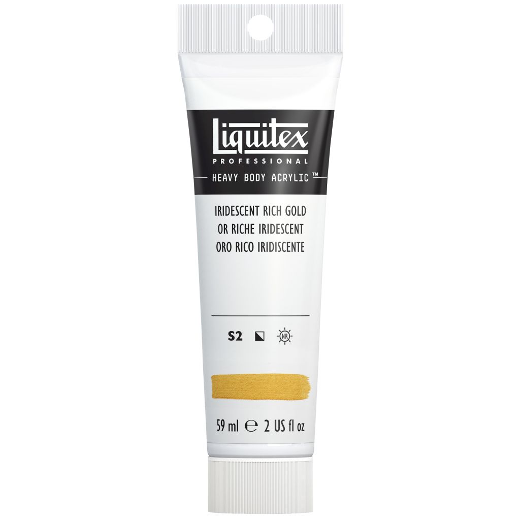 Liquitex Professional Heavy Body Acrylic Colour - Tube of 59 ML - Iridescent Rich Gold (235)