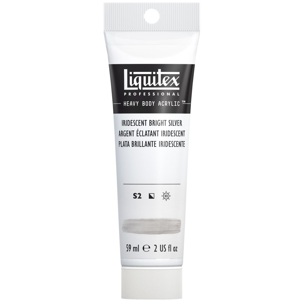 Liquitex Professional Heavy Body Acrylic Colour - Tube of 59 ML - Iridescent Bright Silver (236)