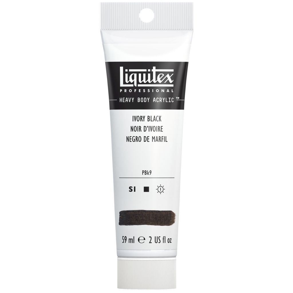 Liquitex Professional Heavy Body Acrylic Colour - Tube of 59 ML - Ivory Black (244)