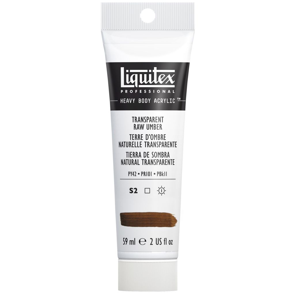 Liquitex Professional Heavy Body Acrylic Colour - Tube of 59 ML - Transparent Raw Umber (333)