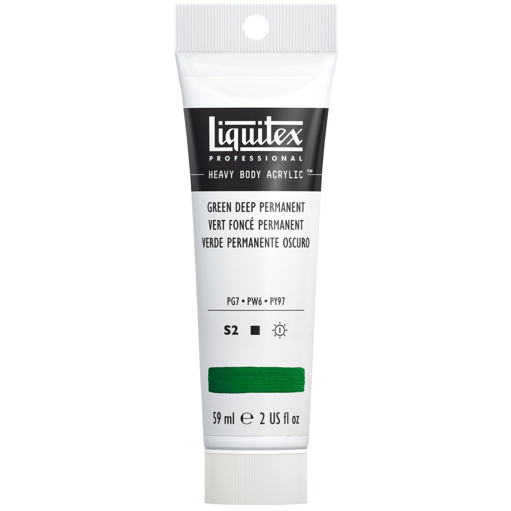 Liquitex Professional Heavy Body Acrylic Colour - Tube of 59 ML - Deep Green Permanent (350)