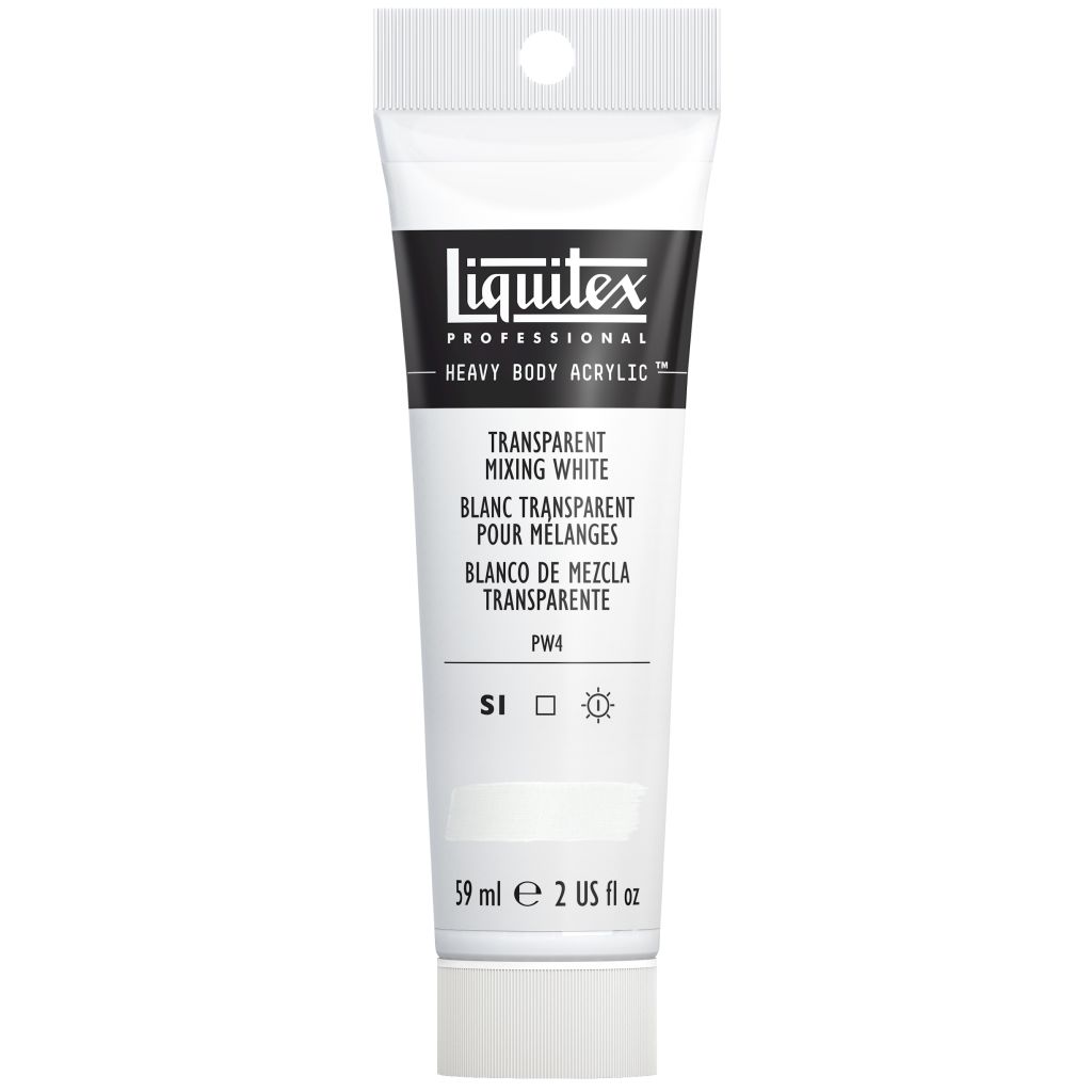 Liquitex Professional Heavy Body Acrylic Colour - Tube of 59 ML - Transparent MIxing White (430)