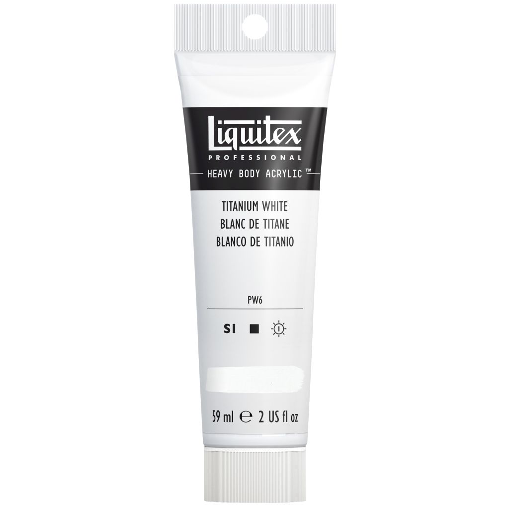 Liquitex Professional Heavy Body Acrylic Colour - Tube of 59 ML - Titanium White (432)