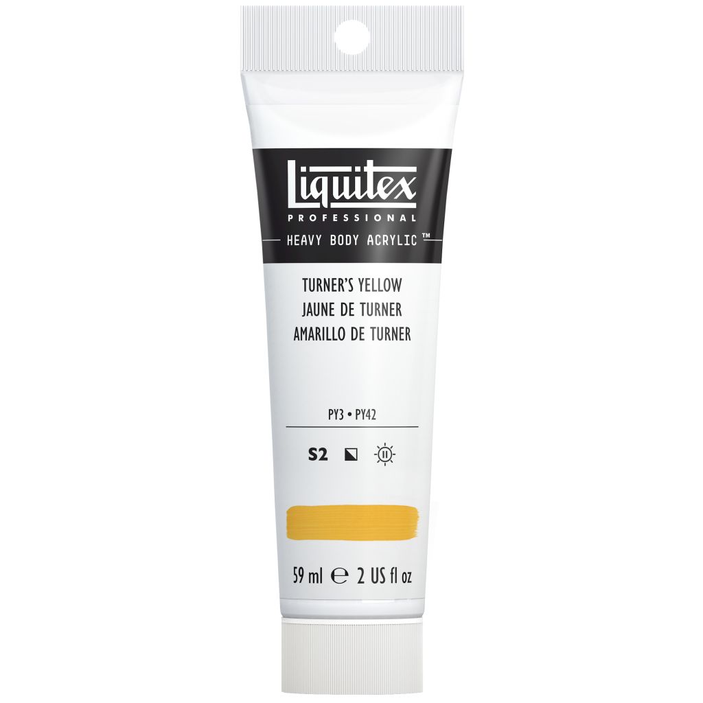 Liquitex Professional Heavy Body Acrylic Colour - Tube of 59 ML - Turner’s Yellow (730)