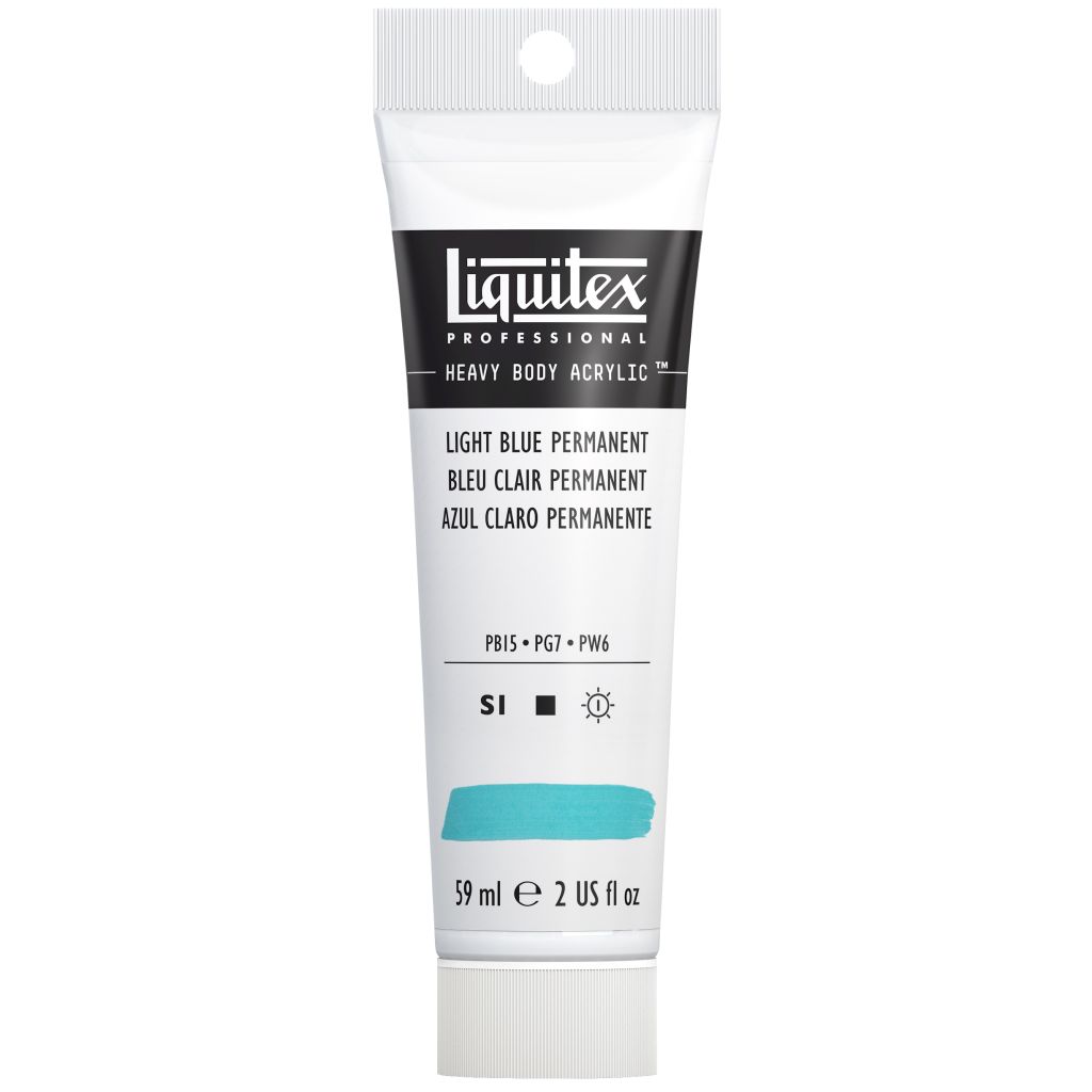 Liquitex Professional Heavy Body Acrylic Colour - Tube of 59 ML - Light Blue Permanent (770)