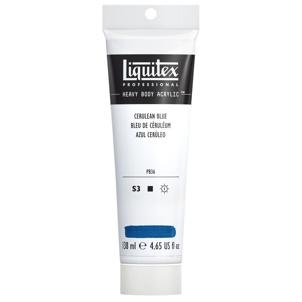 Liquitex Professional Heavy Body Acrylic Colour - Tube of 138 ML - Cerulean Blue (164)