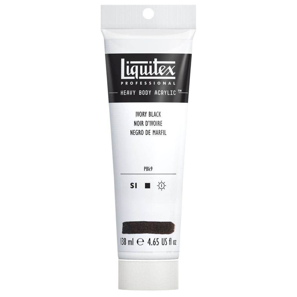 Liquitex Professional Heavy Body Acrylic Colour - Tube of 138 ML - Ivory Black (244)