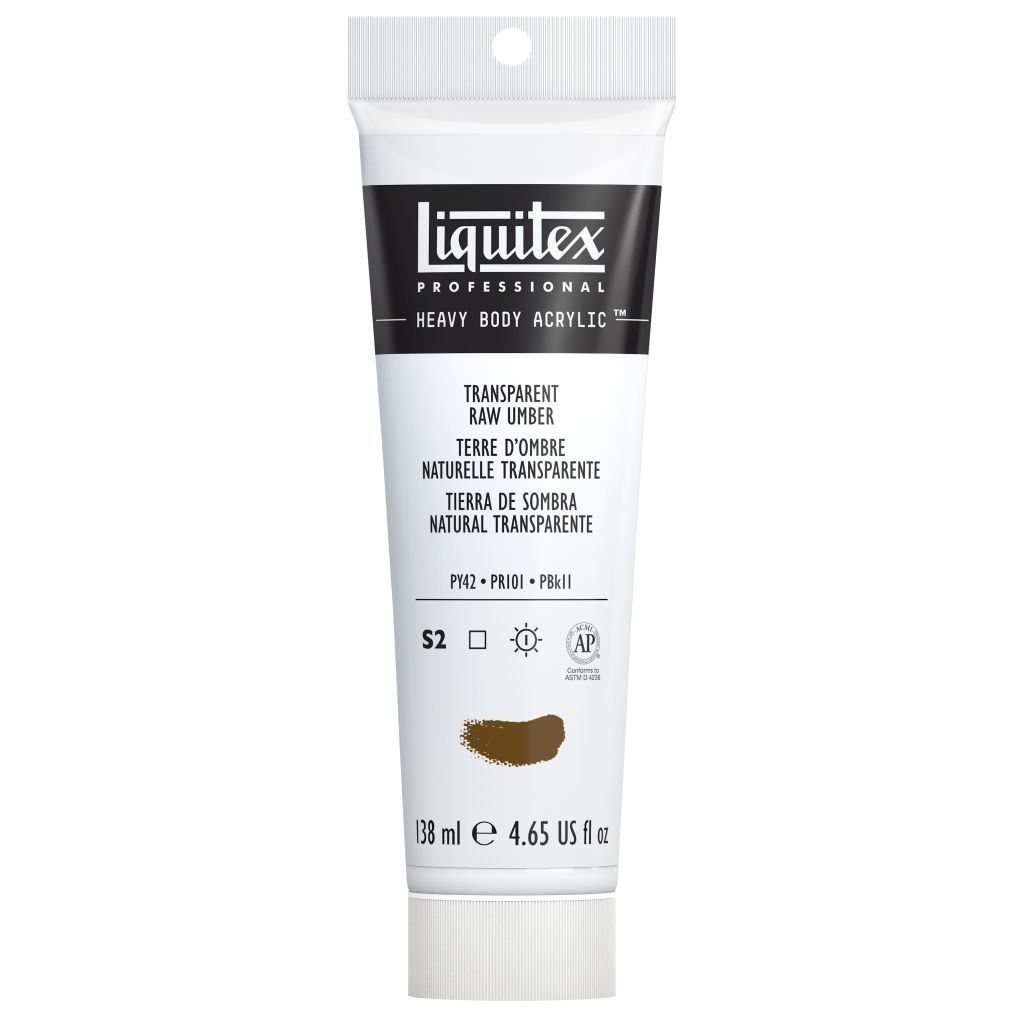 Liquitex Professional Heavy Body Acrylic Colour - Tube of 138 ML - Transparent Raw Umber (333)