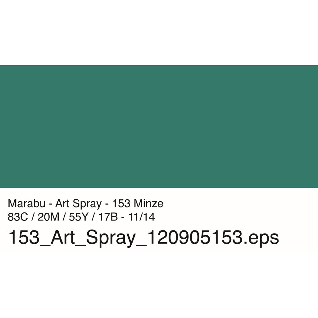 Marabu Art Spray - Acrylic Paint - 50 ML Spray Bottle - Mint (153)