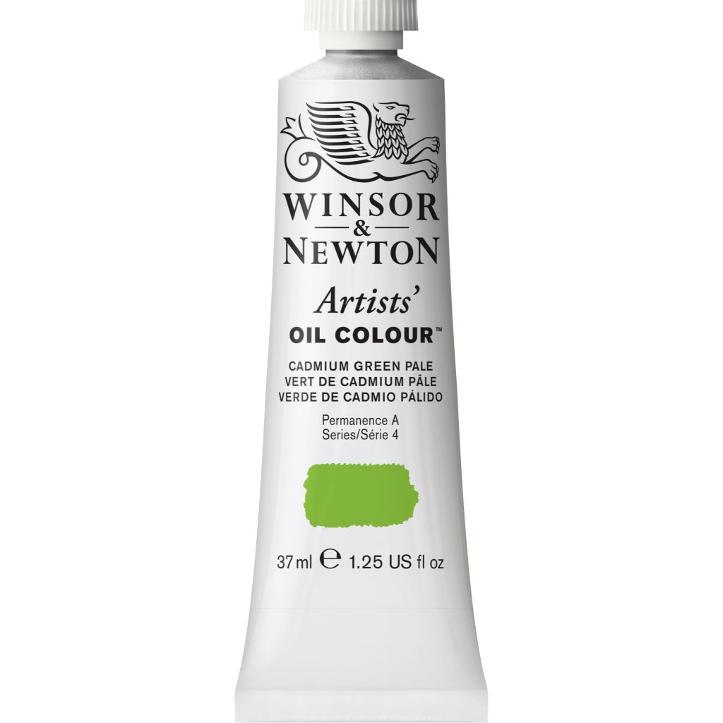 Winsor & Newton Artists' Oil Colour - Tube of 37 ML - Cadmium Green Pale (084)