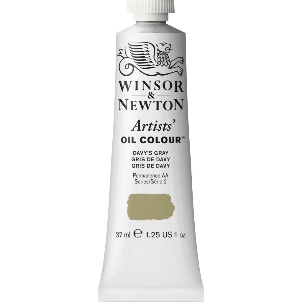 Winsor & Newton Artists' Oil Colour - Tube of 37 ML - Davy's Gray (217)