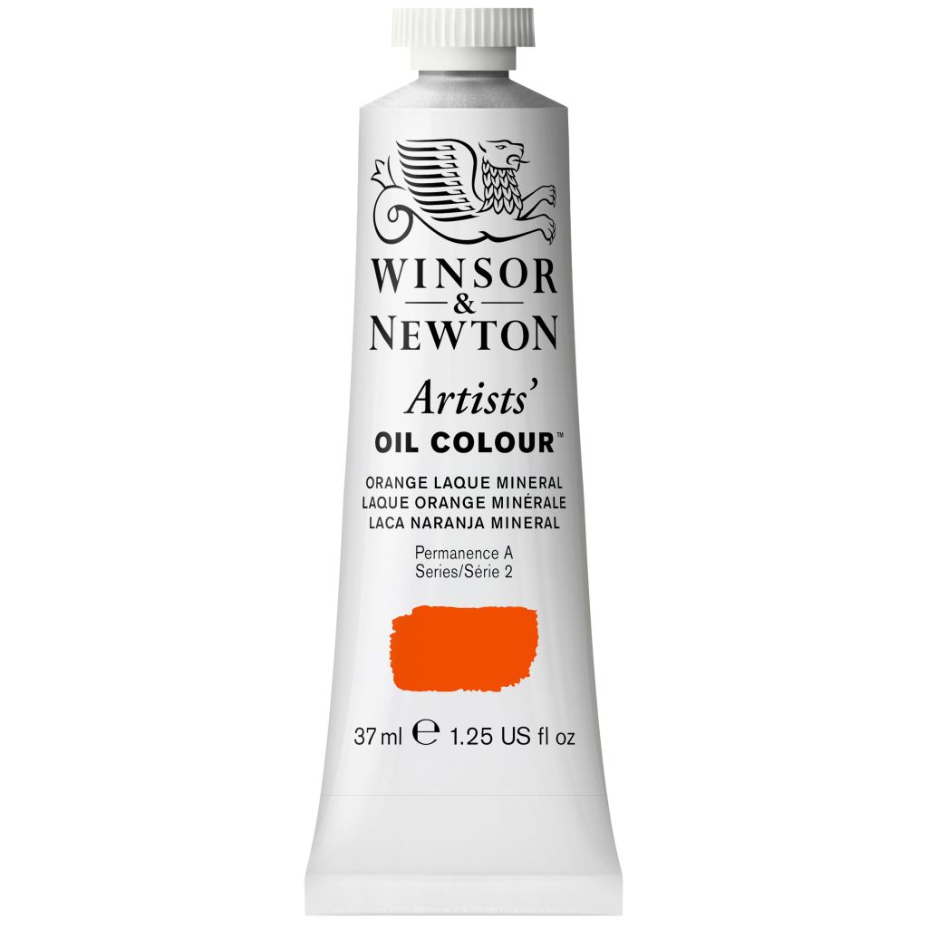 Winsor & Newton Artists' Oil Colour - Tube of 37 ML - Orange Laque Mineral (416)