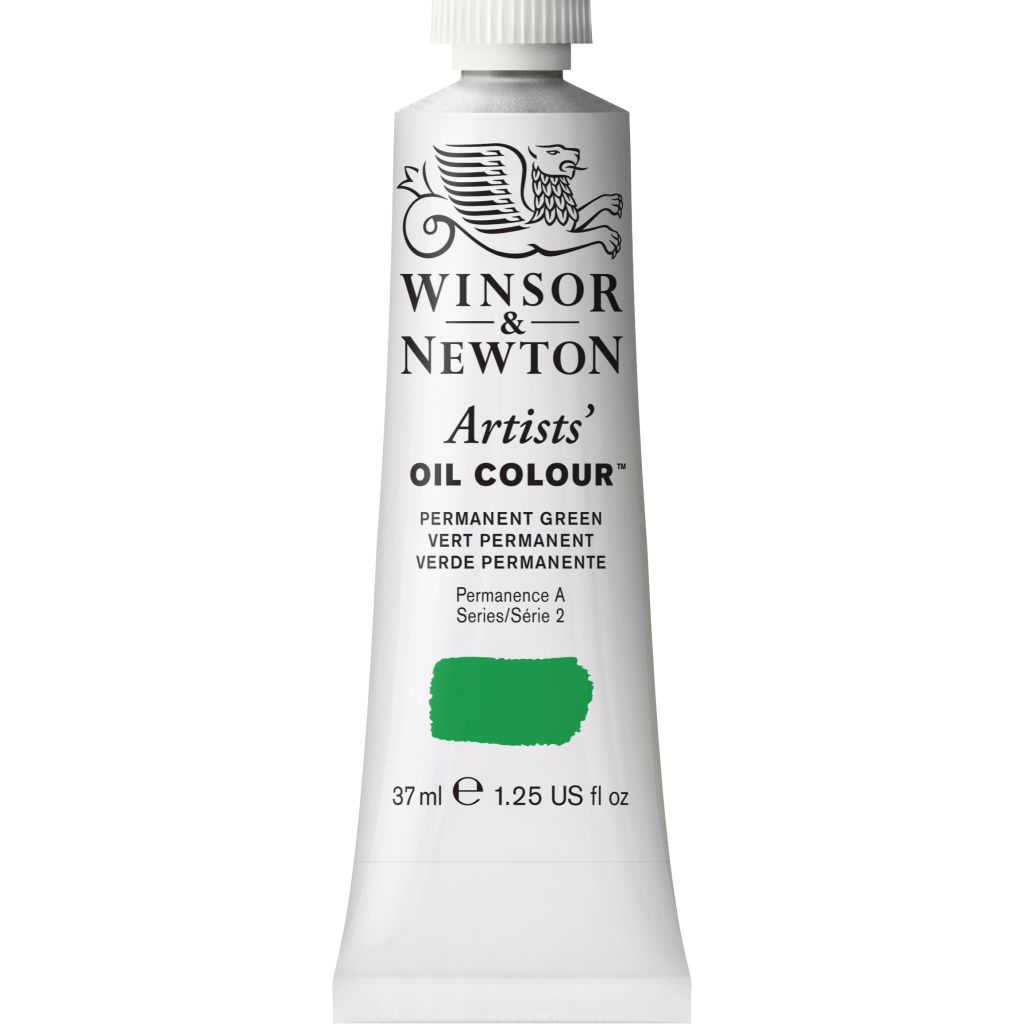 Winsor & Newton Artists' Oil Colour - Tube of 37 ML - Permanent Green (481)