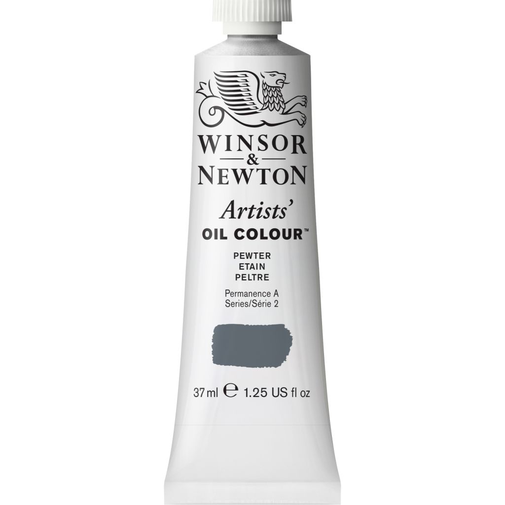 Winsor & Newton Artists' Oil Colour - Tube of 37 ML - Pewter (511)