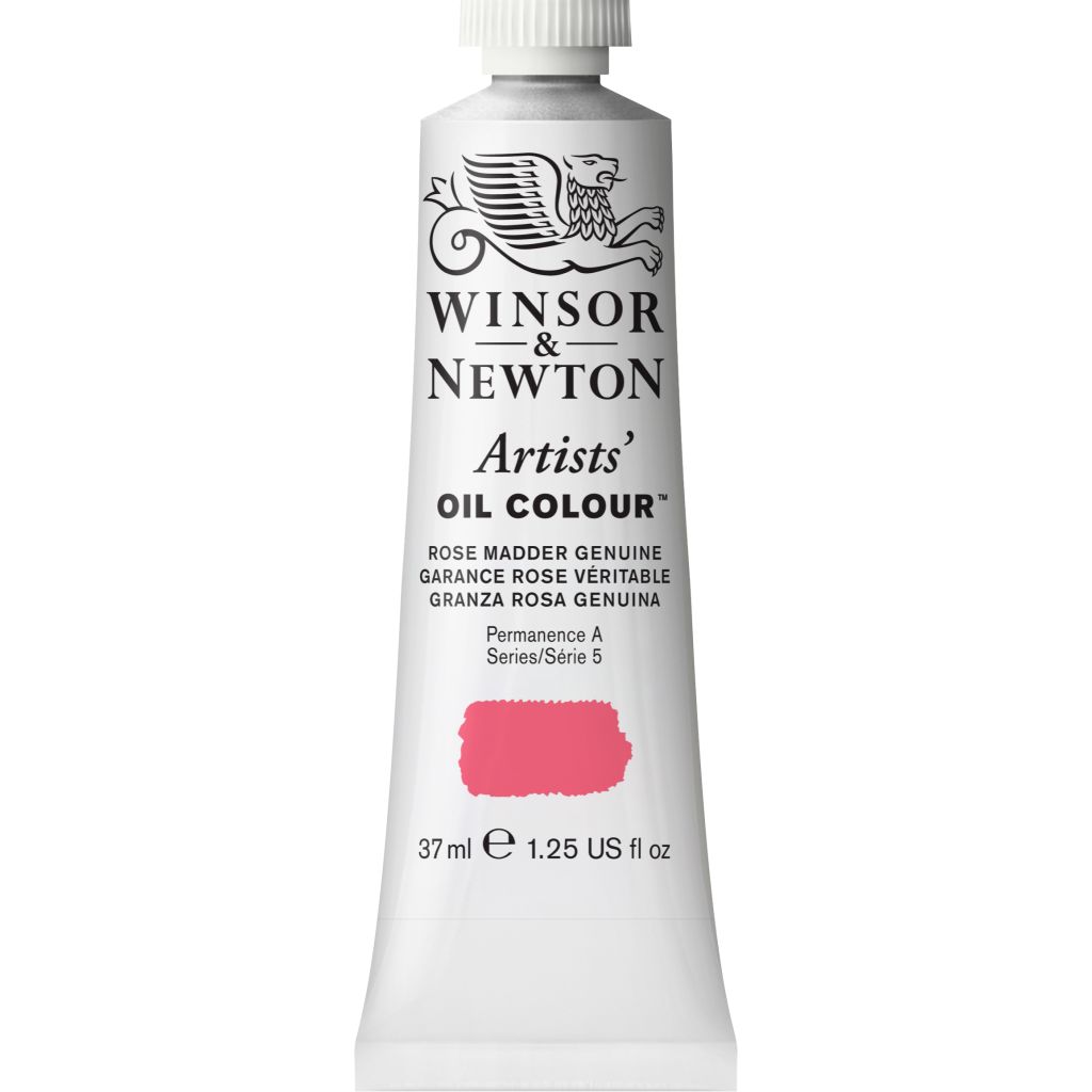 Winsor & Newton Artists' Oil Colour - Tube of 37 ML - Rose Madder Genuine (587)