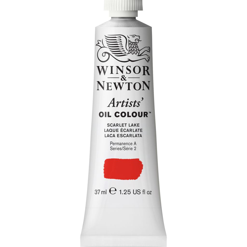 Winsor & Newton Artists' Oil Colour - Tube of 37 ML - Scarlet Lake (603)