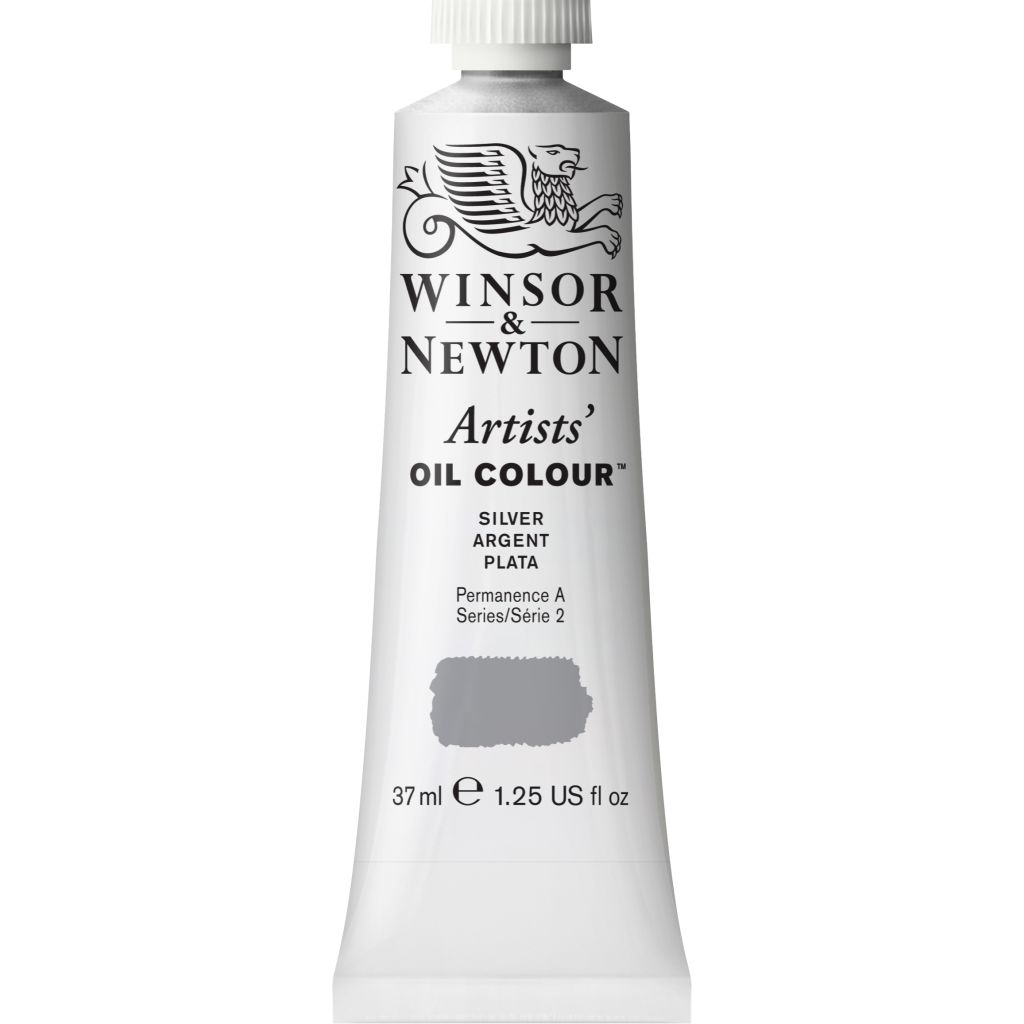 Winsor & Newton Artists' Oil Colour - Tube of 37 ML - Silver (617)