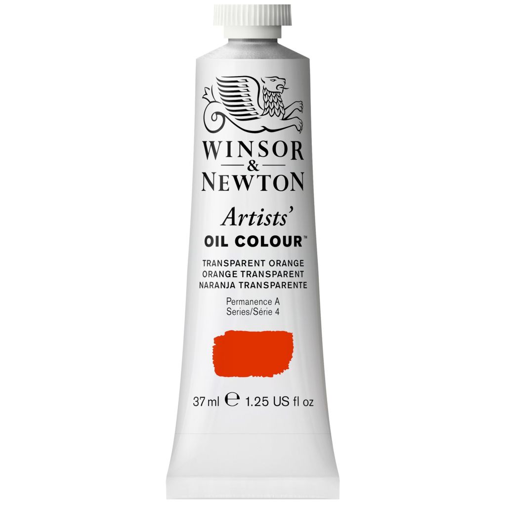 Winsor & Newton Artists' Oil Colour - Tube of 37 ML - Transparent Orange (650)