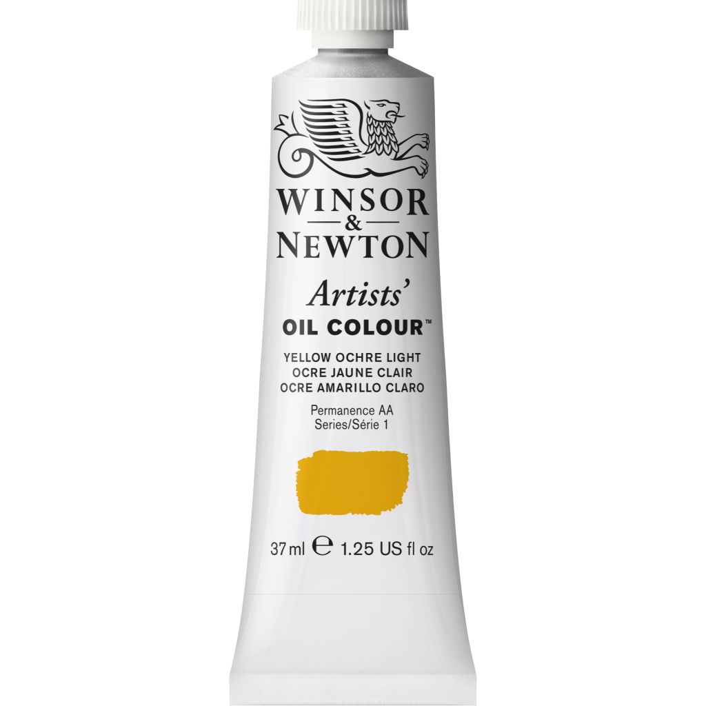 Winsor & Newton Artists' Oil Colour - Tube of 37 ML - Yellow Ochre Light (745)