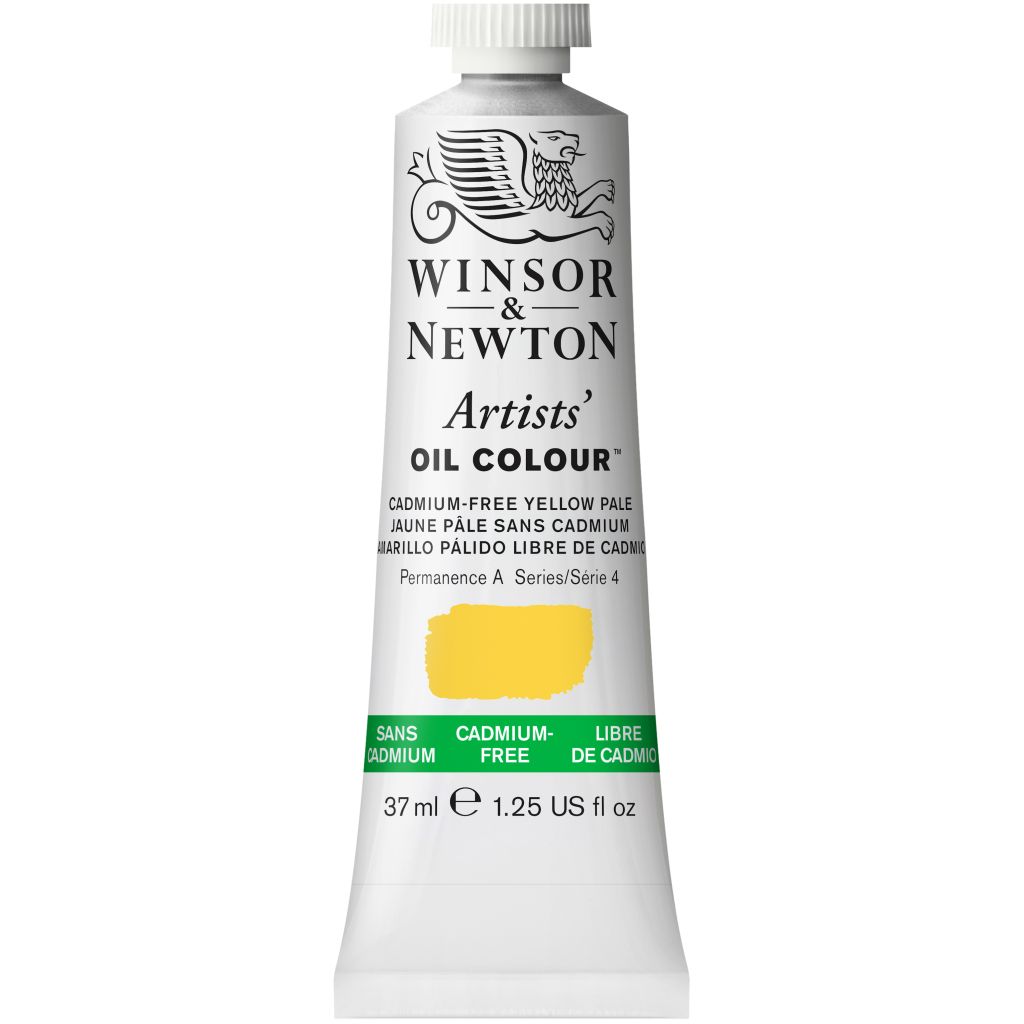 Winsor & Newton Artists' Oil Colour - Tube of 37 ML - Cadmium Free Yellow Pale (907)