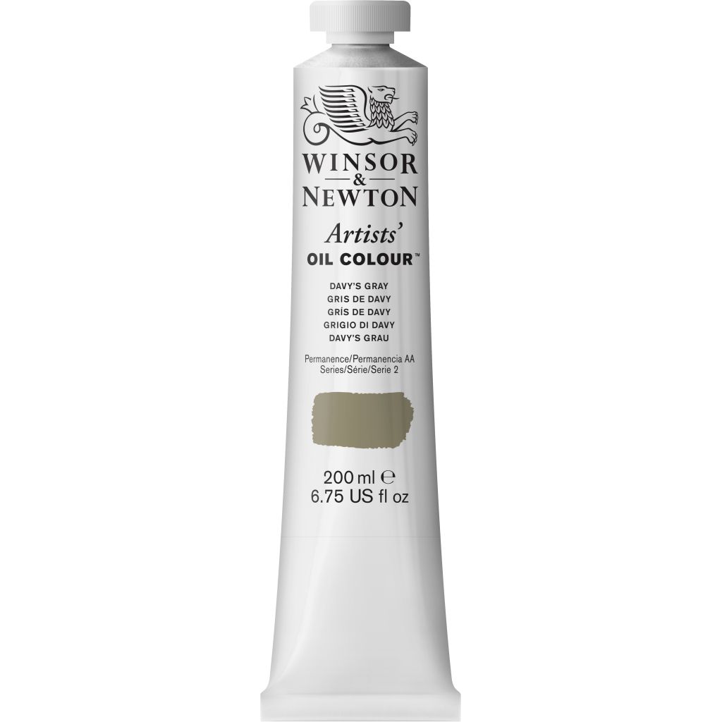 Winsor & Newton Artists' Oil Colour - Tube of 200 ML - Davy's Gray (217)