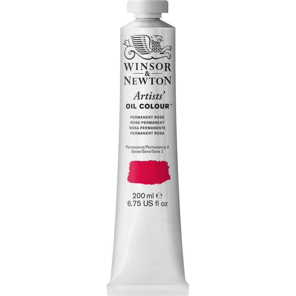 Winsor & Newton Artists' Oil Colour - Tube of 200 ML - Permanent Rose (502)