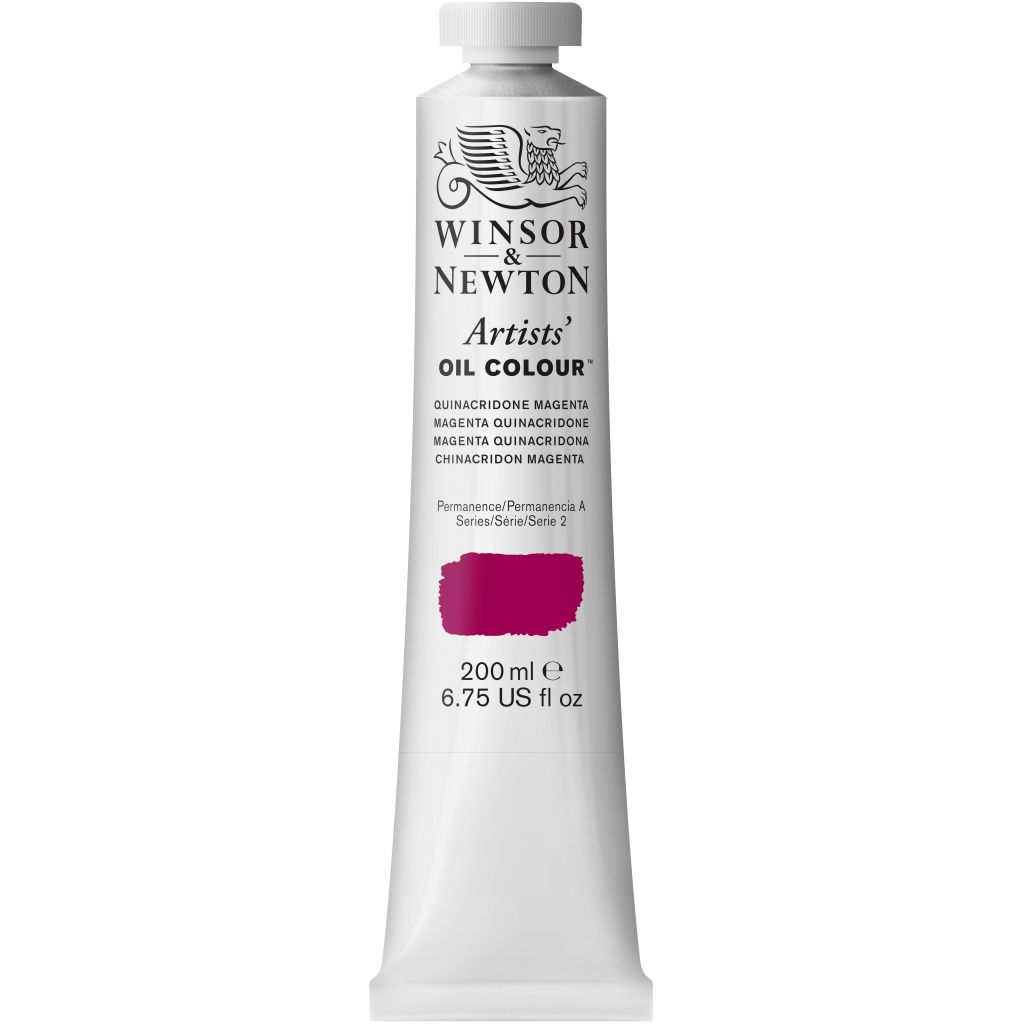 Winsor & Newton Artists' Oil Colour - Tube of 200 ML - Quinacridone Magenta (545)